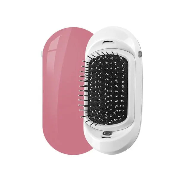 Gentle Ionic Anti-static Hair Brush and Scalp Massager for Hair Care, Pink