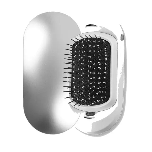 Gentle Ionic Anti-static Hair Brush and Scalp Massager for Hair Care, White Gentle Ionic Anti-static Hair Brush and Scalp Massager for Hair Care, White