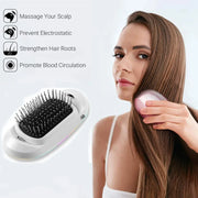 Ionic Electric Hairbrush - Massage Scalp & Remove Static, Frizz Easily Wicked Tender