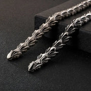 Jormungandr bracelet Jormungandr Scales - Large Stainless Steel Jormungandr Bracelet For Men Wicked Tender
