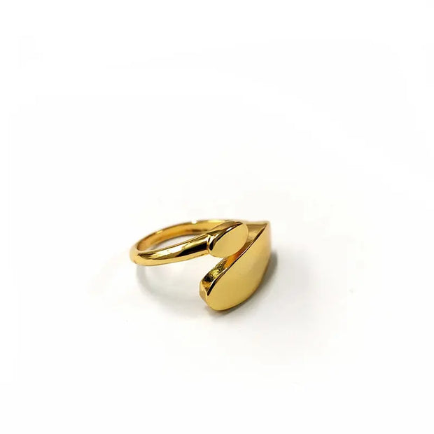 Ladies Geometric Minimal Stacking Ring   - Open, Adjustable, Vintage Fashion Ring Wicked Tender