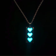 Glow In The Dark Heart Love Traffic - Glow In The Dark Heart Pendant Necklace Wicked Tender