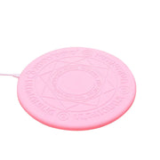 Magic Array Charging Pad - Universal Charging Pad That Lights Up While Charging, Pink Wireless Phone Charger for iPhone 11, 12, 13, 14, Pro, Pro Max, Plus, SE Samsung Galaxy Xiaomi Google Pixel Wicked Tender