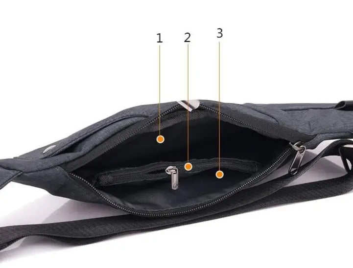men's cross shoulder travel bag Anti-Theft Travel Right Chest Pack Crossbody Bag Sling Bag for Bicycle Sport Gray