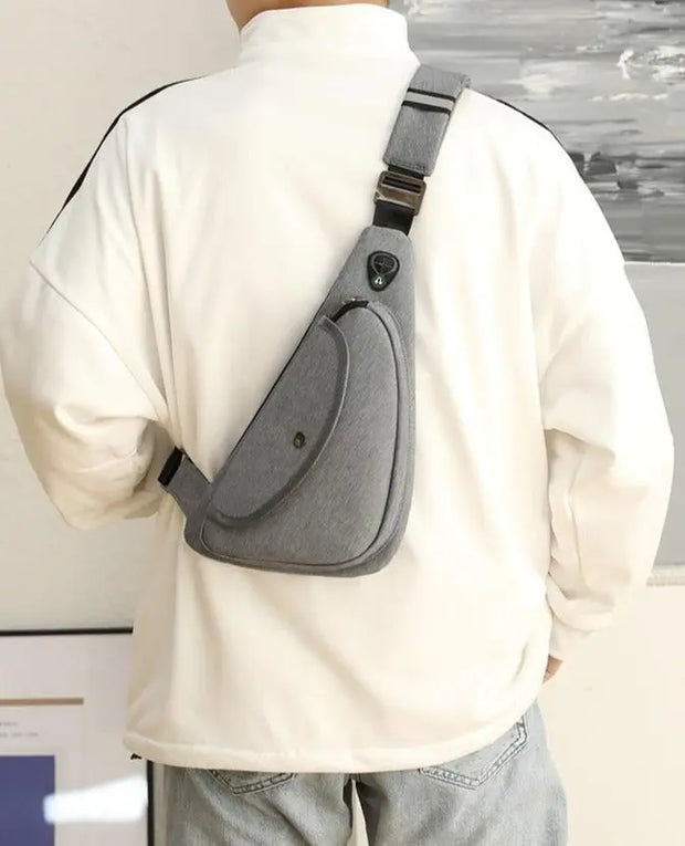 Men's Mini Crossbody Sling Messenger Bag - Small Waterproof Nylon Travel Bag with Adjustable Shoulder Strap Wicked Tender