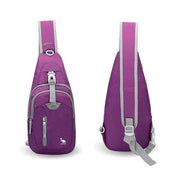Mini Crossbody Sport Sling Bag - Unisex Lightweight Nylon Messenger Bag in Black, Blue, or Purple Wicked Tender