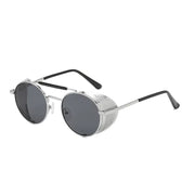 Round Side Shield Sunglasses Monster Mind - Round Side Shield Sunglasses Mens Sunglasses with Side Shield Small Round Sunglasses with Mirror Lens Wicked Tender