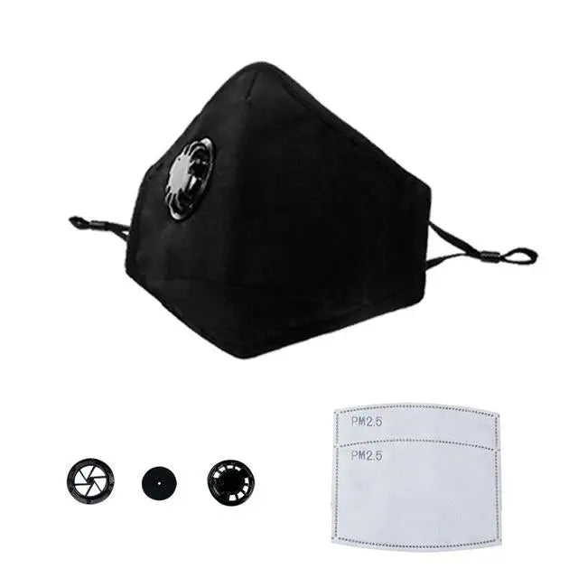 N95 Anti-Pollution Cotton Mask - Carbon Filter, with Breathing Valve ...