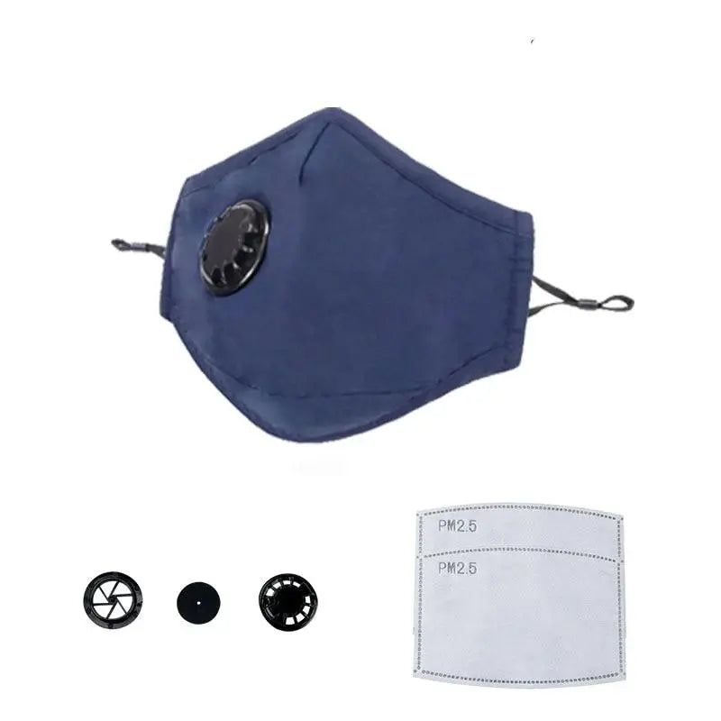 N95 Anti-Pollution Cotton Mask - Carbon Filter, with Breathing Valve ...