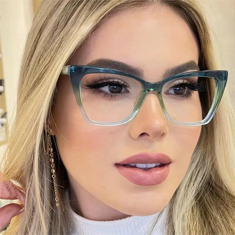 Oversized Cat Eye Blue Light Glasses Blue Light Non Prescription Glasses, Blue Light Glasses Women, Blue Light Blocking Glasses
