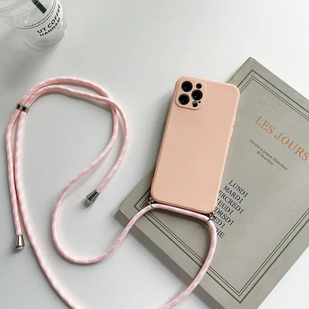 Pastel Phone Case with Strap Pastel Phone Case with Strap - Silicone Case with Crossbody Lanyard for iPhone 6, 7, 8, X, XS, 11, 12, SE, 13, Pro, Pro Max, Mini Wicked Tender
