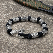 Viking Rune Bracelet for Men Runic Leviathan Axe Bracelet - Large Paracord Leviathan Axe Bracelet Viking Rune Bracelet for Men Wicked Tender