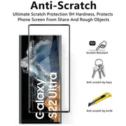 Samsung Galaxy Tempered Glass Screen Protector Anti Scratch Anti Shatter Ultra Thin High Touch Sensitivity Easy to Install Tempered Glass for Samsung S20 S21 S22 S23 Plus Ultra FE 2 Pieces Wicked Tender