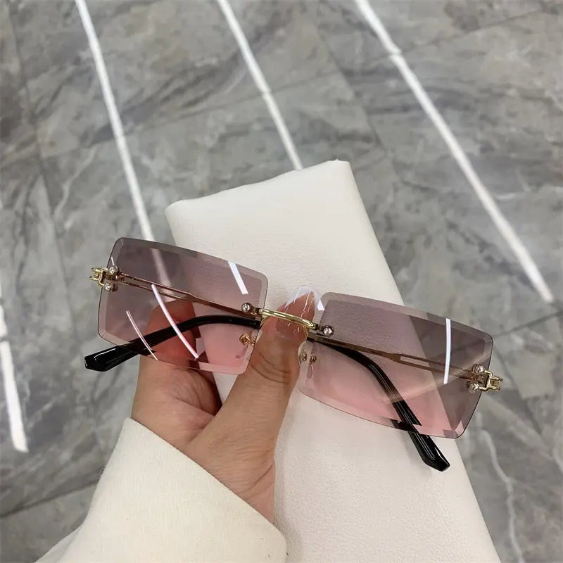 Sophisticate - Small Rectangle Sunglasses Womens Vintage  display picture 2