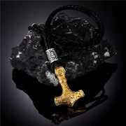 Thor’s Hammer Pendant Necklace Thor’s Hammer Pendant Necklace - Stainless Steel Viking Necklace for Men Wicked Tender