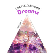 Tree of Life Orgone Pyramid - Crystal Gemstone Decoration To Motivate Energy Wicked Tender
