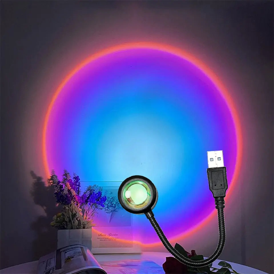 USB Sunset Projection Lamp Shop Sunset Lamp Under 30 Tiktok RGB Lamp Wicked Tender