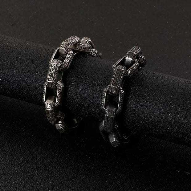 Viking Rune Bracelet Viking Rune Bracelet - Vintage Stainless Steel Bracelet Viking Bracelet for Men Wicked Tender