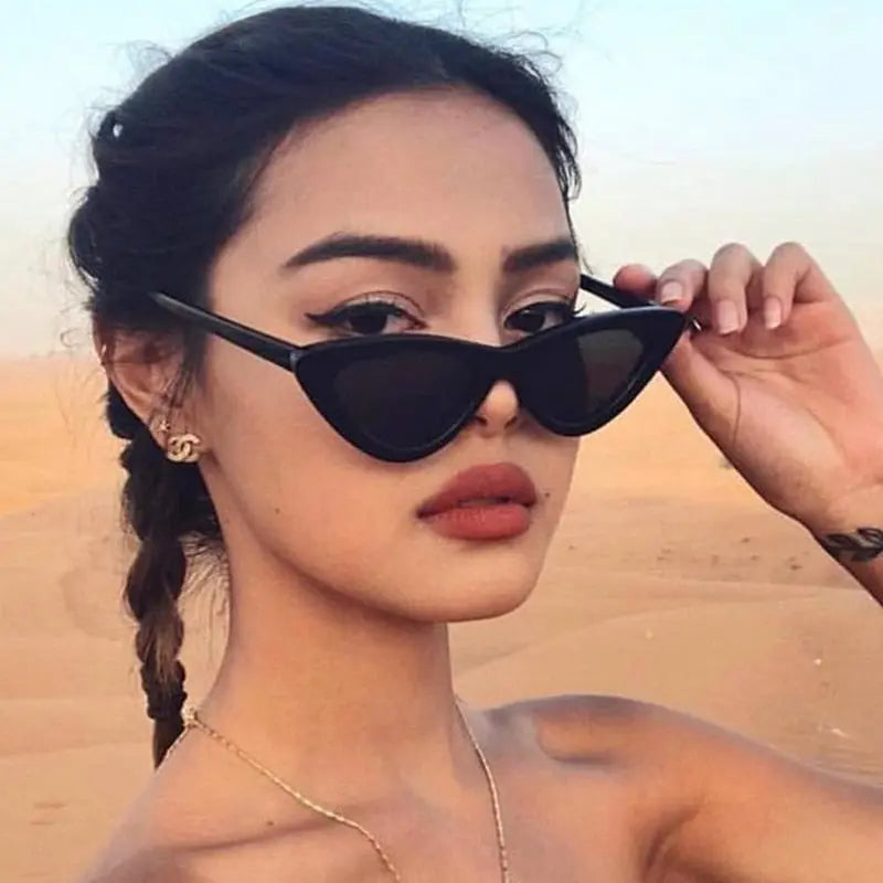 Vintage Cat Eye Glasses - Vintage Black Sunglasses Womens  display picture 1