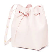 Women's Genuine Leather Bucket Bag - With Shoulder Strap Wicked Tender