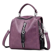 Women's PU Leather Multifunction Handbag - Zipper Tote Shoulder Bag Wicked Tender
