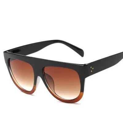Flat Top Round Bottom Sunglasses - Vintage Sunglasses Womens Flat Top Leopard Print Sunglasses Wicked Tender