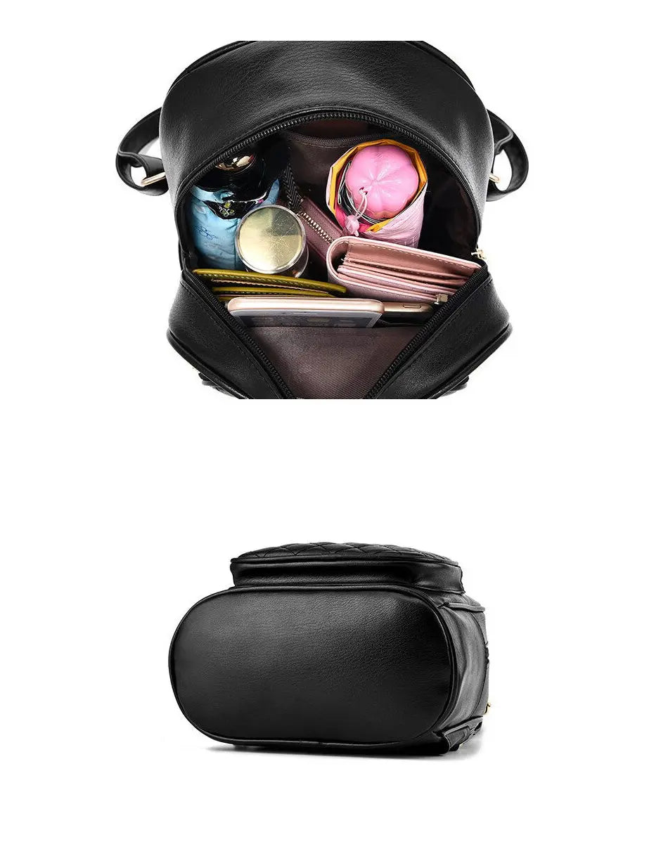 black leather mini backpack amazon Kaut Ivys got your back LECEY Women's Casual Fashion Minimalist