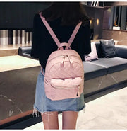Womens PU Leather Full Diamond Lattice Backpack - High Fashion Vogue Mini Bag Wicked Tender