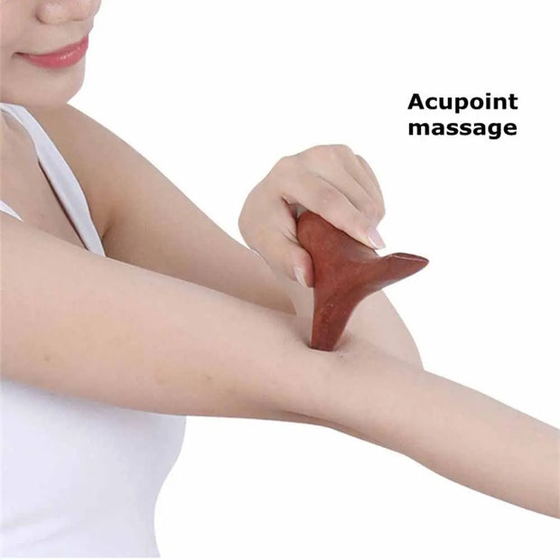 Trigger Point Massage Tool Wooden Trigger Point Massage Tool - Gua Sha Wooden Tool for Muscle Release for Face, Neck, Back, Arms, Hands, Feet Wicked Tender